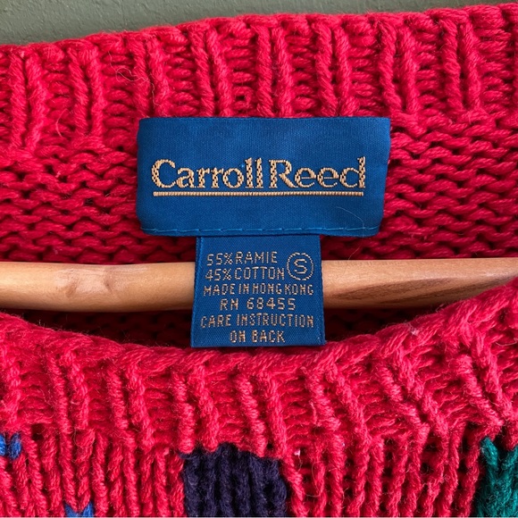 Vintage Windowpane Carroll Reed Seasons Sweater Size Small - Picture 6 of 7